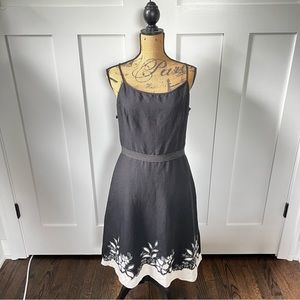Ann Taylor Fit and Flare Embroidered Floral Dress (Size 10) | NWOT